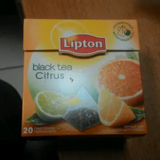 Чай Lipton чорний Citrus Тропічні фрукти 20 пірамідок — фото 2