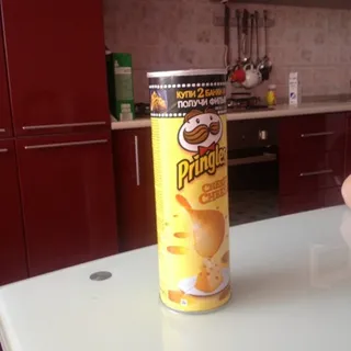 Pringles potato chips cheese flavor tube 165g — photo 3