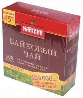Maysky Black Tea 100 Bags — photo 2