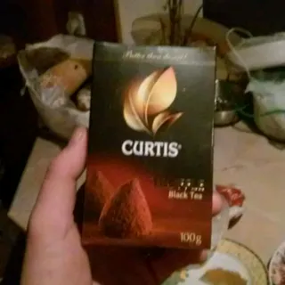 Curtis Truffle Black Tea Black Medium Leaf with Truffle Flavor and Cocoa Beans 100g — photo 2