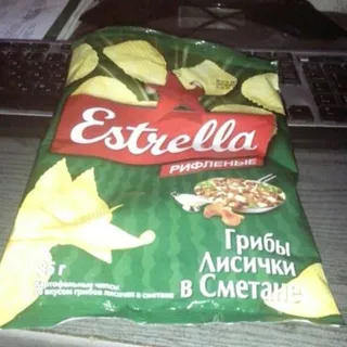 Estrella chanterelle chips in sour cream 85 g — photo 5