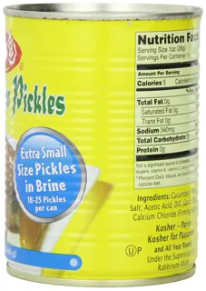 Osem Mediterranean Pickles (Kosher for Passover), Extra Small, 19 Ounce (12 Pack) — photo 10