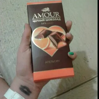 Konti Amour 100g dark chocolate with orange filling — photo 3