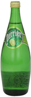 Perrier Sparkling Natural Mineral Water, Lime 25.3 oz Glass Bottle — photo 2