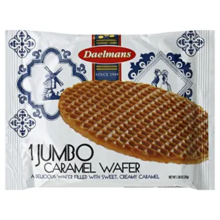 Daelmans Single Jumbo Caramel Waffles, 1.38 oz box (36 pack) — photo 2