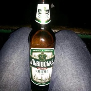 Lvovskoe Light Beer 1715 4.5% glass bottle 0.5L — photo 2