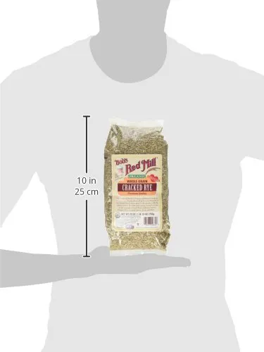 Organic Cracked Whole Rye Grain, 28 oz (793 g)
