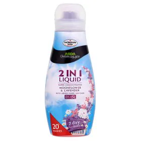 Asda Moonflower і лаванда 2-в-1 рідина для автоматичного миття, 20 прань