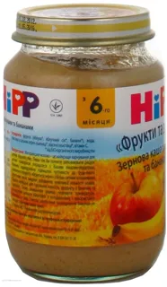 Каша дитяча Hipp Фрукти і зерно з яблуками та бананами без цукру 190г — фото 2