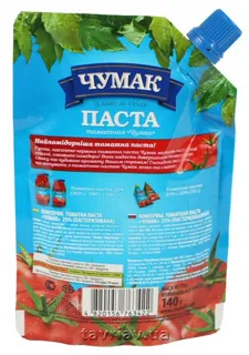 Chumak Tomato Paste 25% 140g Doy-Pack — photo 2