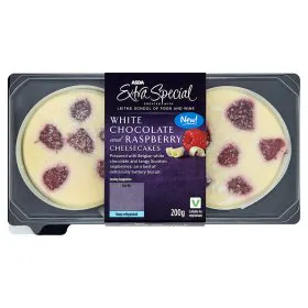 ASDA Extra Special White Chocolate & Raspberry Cheesecakes