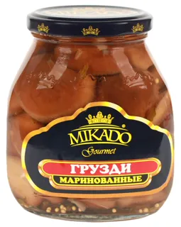 Mikado Milk Mushrooms 580g jar — photo 2