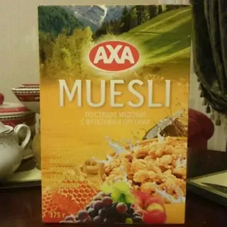 Axa honey muesli with fruits and nuts box 375g — photo 2