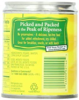 Del Monte Pear Halves, 8.5 oz Packs (Pack of 12) — photo 9