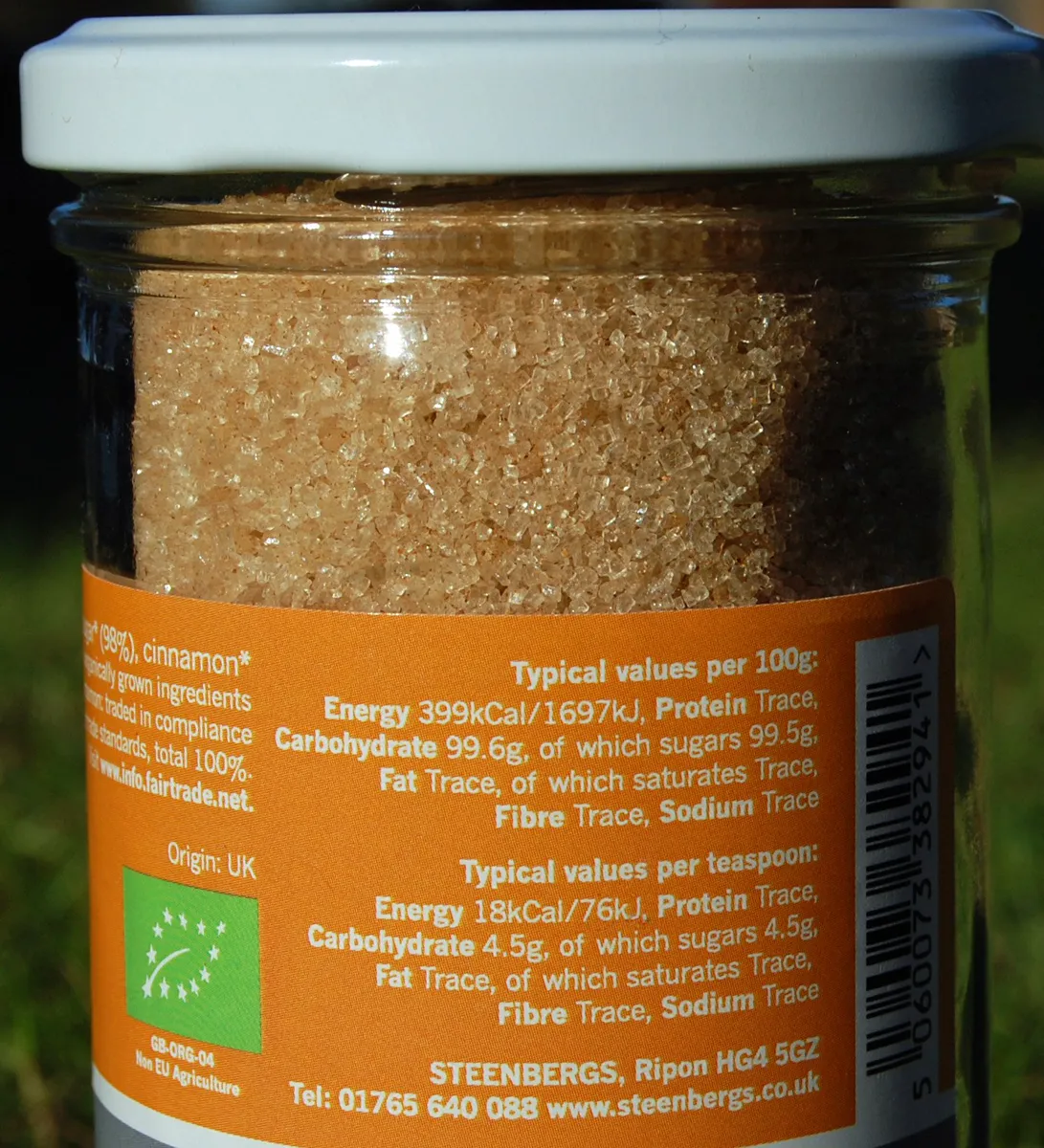 Органічний Fairtrade коричневий цукор 200г