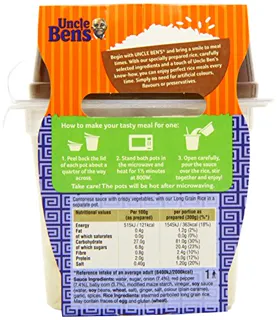 Uncle Bens® Cantonese Rice Microwave Ready Meal — photo 5