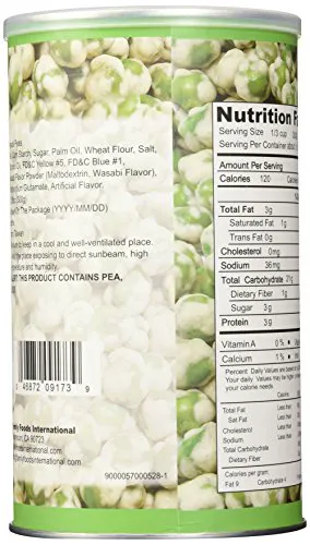 Family Green Peas Wasabi, 10.58 oz