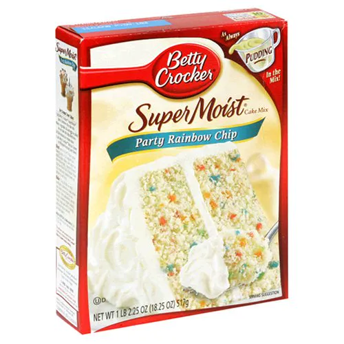 Betty Crocker Супер Вологий Веселка Чіп напівфабрикат