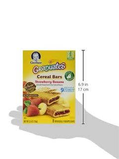 Gerber Graduates Cereal Bars Strawberry-Banana - 5.5oz. (Pack of 4) — photo 2