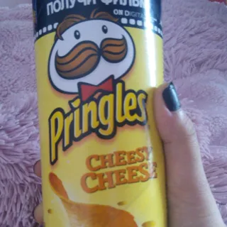 Pringles potato chips cheese flavor tube 165g — photo 4