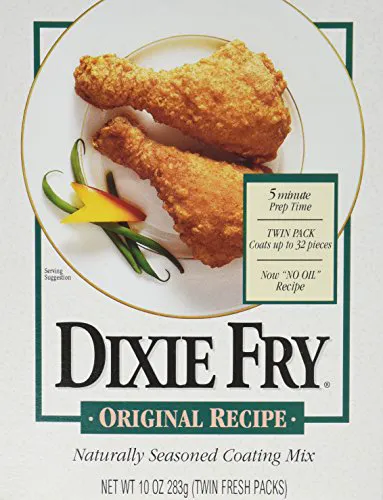 Dixie Fry оригінальна суміш для покриття, 10 унцій, 6 пакетів