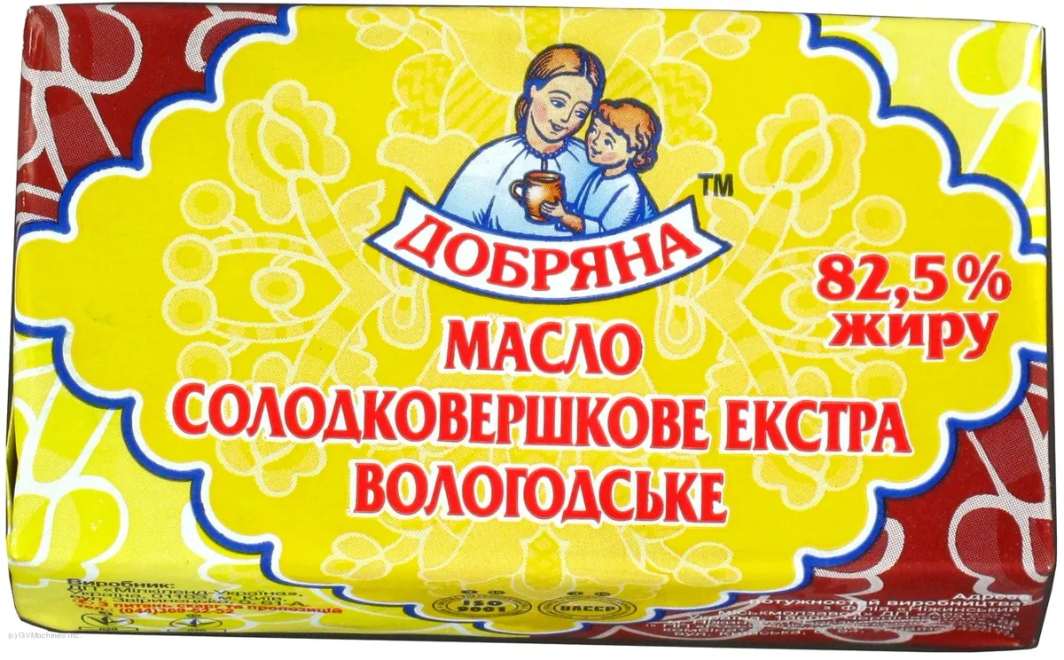 Dobriana Vologda Sweet Cream Butter 82.5% 200g