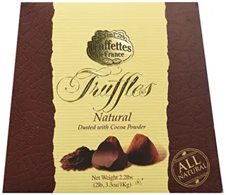 Chocmod Truffettes De France Natural Truffles, 1000-Gram Boxes (Pack of 2) — photo 5