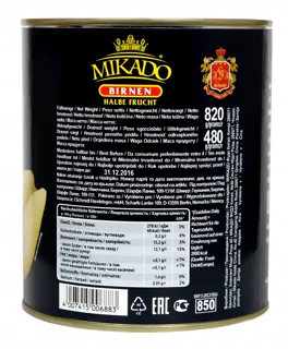 Mikado Pears in Syrup 850ml — photo 6