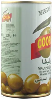 Оливки Coopoliva зелені з кісточкою, жерстяна банка 370 мл — фото 2