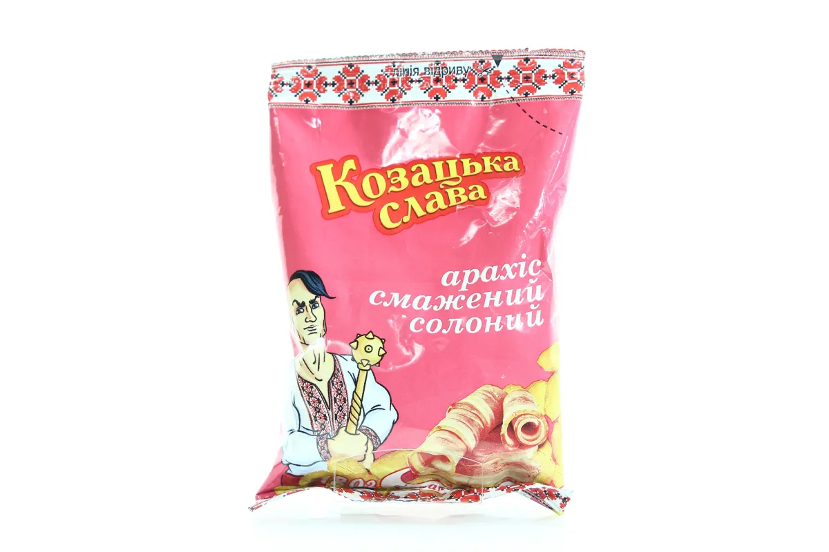 Kozatska Slava Roasted Peanuts with Bacon Flavor 180g