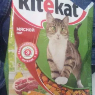 Kitekat dry cat food Meat feast 400g — photo 6
