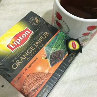 Чорний чай Lipton Orange Jaipur з цедрою апельсина крупнолистовий 20х1.8г — фото 2