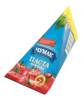 Chumak Tomato Paste 25% 7 Best Tomatoes 70g Tetra Pak — photo 2