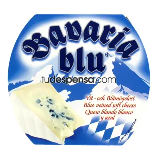Bergader Bavaria Blu Soft Cheese with Blue and White Mold 70% 150g — photo 4
