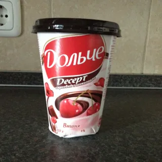 Dolche Cherry Chocolate Curd Dessert 4% 400g — photo 8
