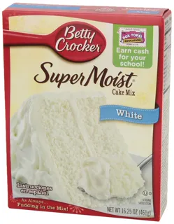American Betty Crocker Supermoist White Cake Mix, 461g box — photo 7