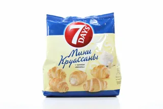 7 Days Mini Croissants with Vanilla Cream Filling 60g — photo 7