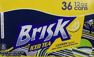 Lipton Brisk Lemon Iced Tea Can, 12 Fl Oz (Pack of 36) — photo 2