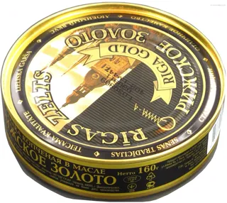 Ryzhskoe Zoloto Smoked Baltic Herring in Oil 160g Tin — photo 4