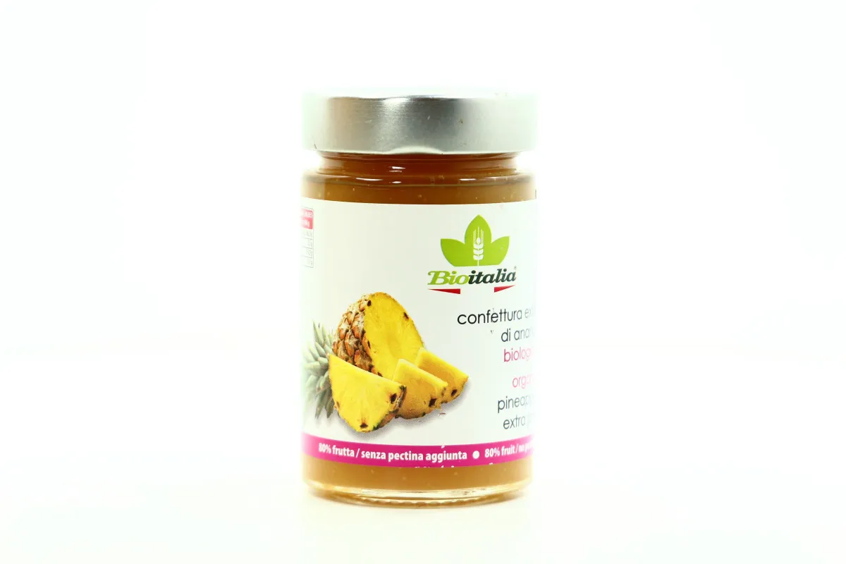 Bioitalia Organic Pineapple Jam jar 240g