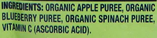 Gerber Foods Organic 2nd Puree - Apples Blueberry and Spinach - 3.5 oz - 6 pcs — photo 2