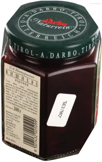 Darbo Cherry Jam Glass Jar 200g — photo 3