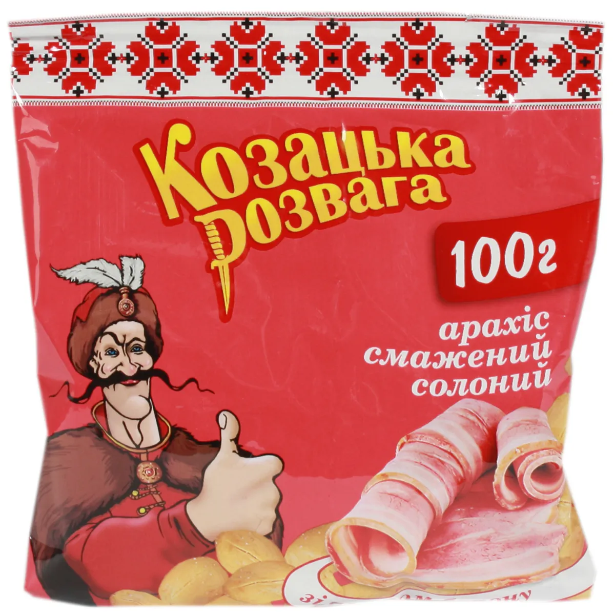 Арахіс Козацька Розвага Зі Смаком Бекону Смажений Солоний 100г
