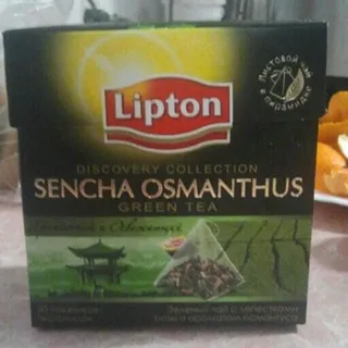 Зелений чай Lipton Сенча османтус з пелюстками троянди 20×1,5г — фото 3