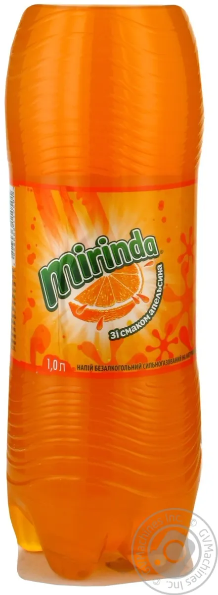 Напій Mirinda Апельсин сильногазована пластикова пляшка 1л