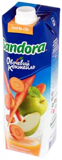 Sandora Vegetable Cocktail Carrot Apple Juice 0.95L — photo 2