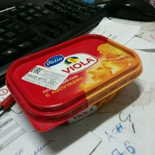 Valio Viola Processed Cheese with Chanterelles 55% 200g — photo 5