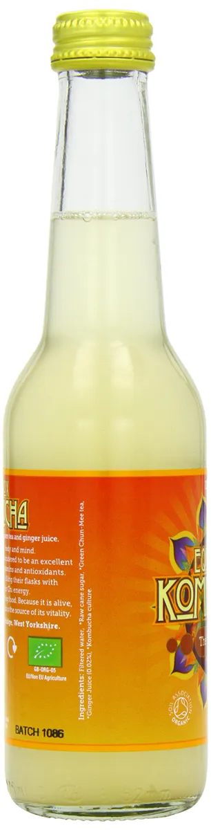 Equinox Kombucha Органічний імбирний газований напій 275 мл (упаковка 20)