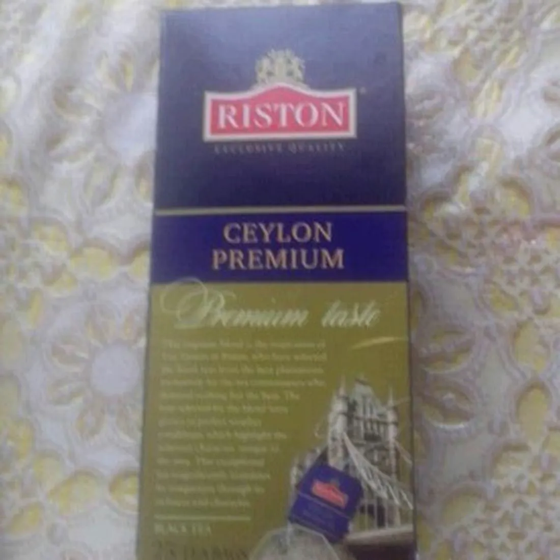 Riston Ceylon Premium Black Tea Small Leaf 25x2g Tea Bags Sri Lanka