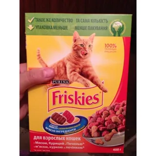 Dry Adult Cat Food Meat Liver Chicken 400g Carton — photo 5